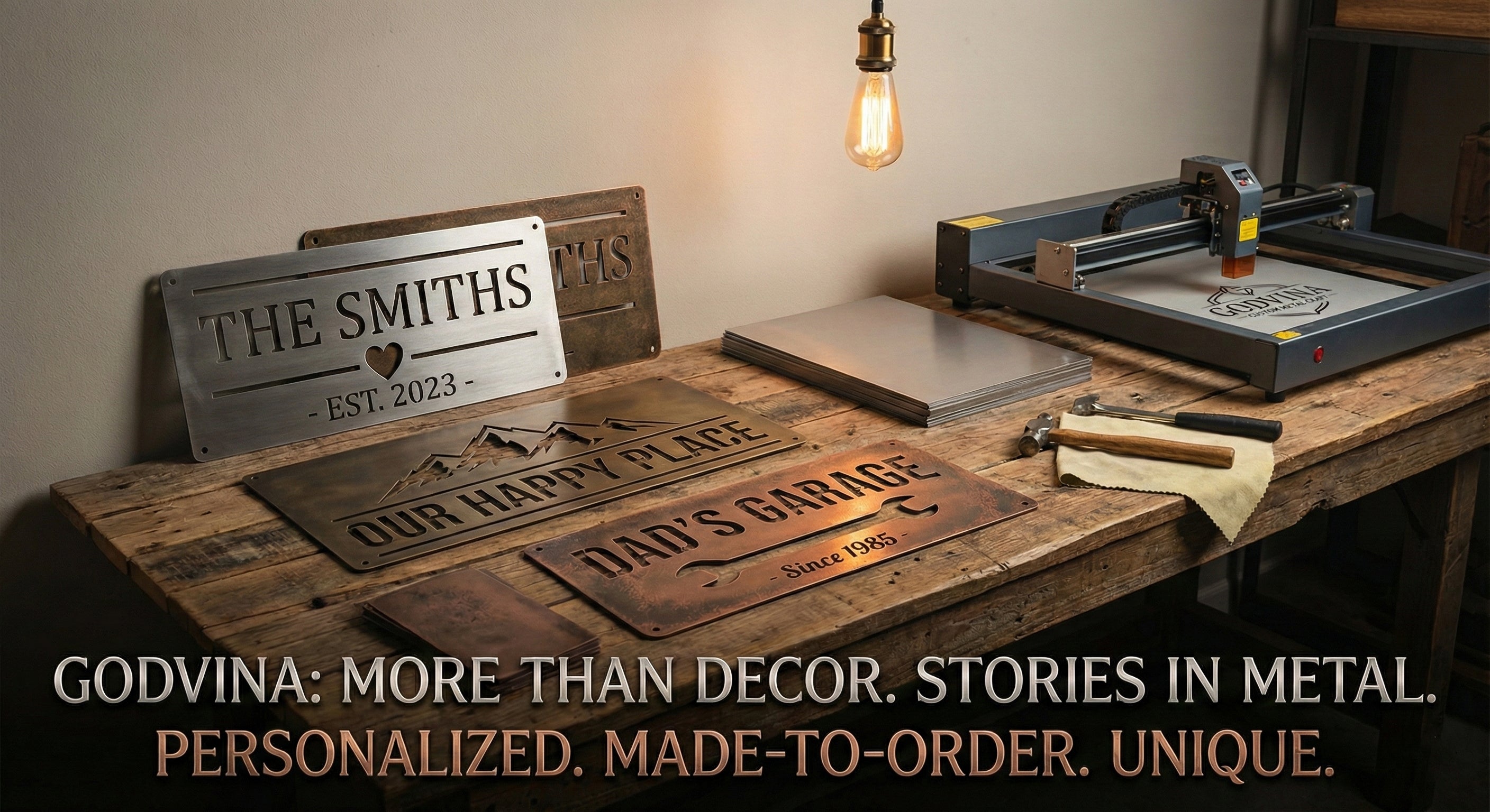 What Makes Custom Metal Signs from Godvina Unique