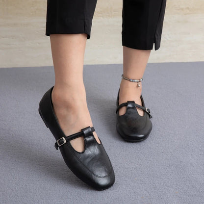 VintageShoes Low Heel Comfortable Pumps Sweet Style Casual Flats